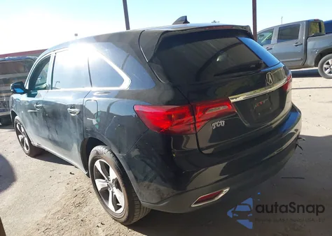 2014 Acura Mdx из США, поврежденный, VIN 5FRYD3H27EB008859